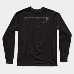 Paper sizes chart. Graphic designer gift. Long Sleeve T-Shirt